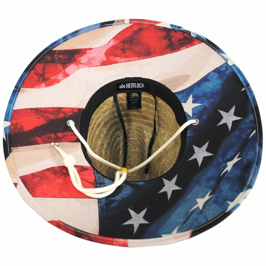 Hemlock Hat Co Youth Brave Straw Lifeguard Hat 5 Hemlock Hat Co Youth Brave Straw Lifeguard Hat - Image 3