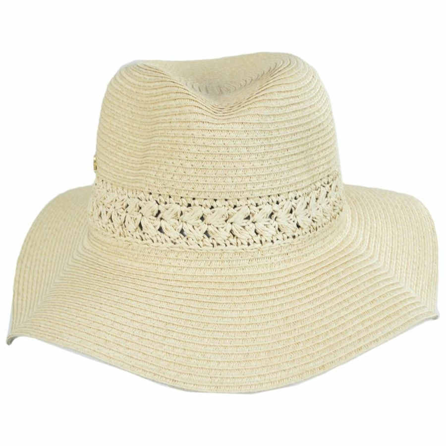 Cappelli Straworld Melbourne Braided Toyo Straw Safari Fedora Hat 3 Cappelli Straworld Melbourne Braided Toyo Straw Safari Fedora Hat