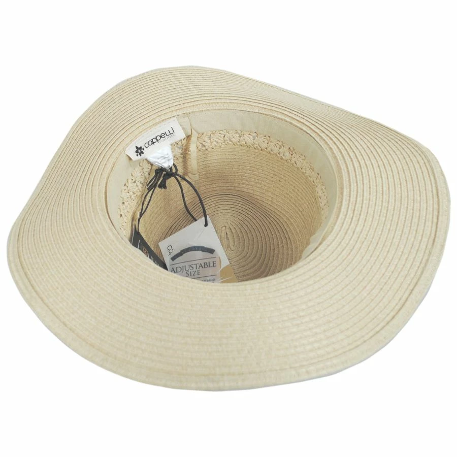 Cappelli Straworld Melbourne Braided Toyo Straw Safari Fedora Hat 5 Cappelli Straworld Melbourne Braided Toyo Straw Safari Fedora Hat - Image 3