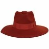 Brixton Hats Joanna Wool Felt Fedora Hat - Orange