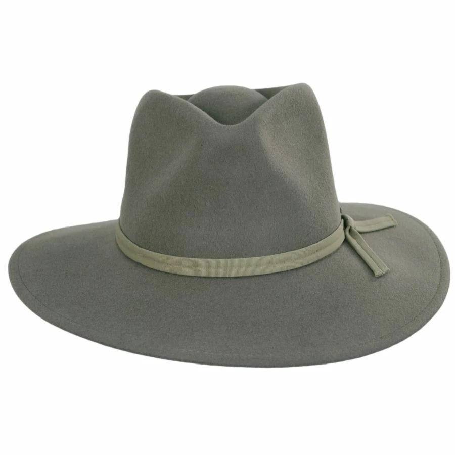 Brixton Hats Joanna Packable Wool Felt Fedora Hat - Taupe 3 Brixton Hats Joanna Packable Wool Felt Fedora Hat - Taupe