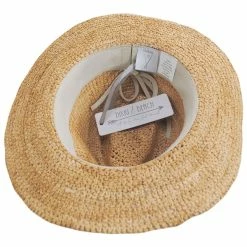 Nikki Beach Hailey Crochet Raffia Straw Fedora Hat 7 Nikki Beach Hailey Crochet Raffia Straw Fedora Hat -Brixton Hats Shop 430536