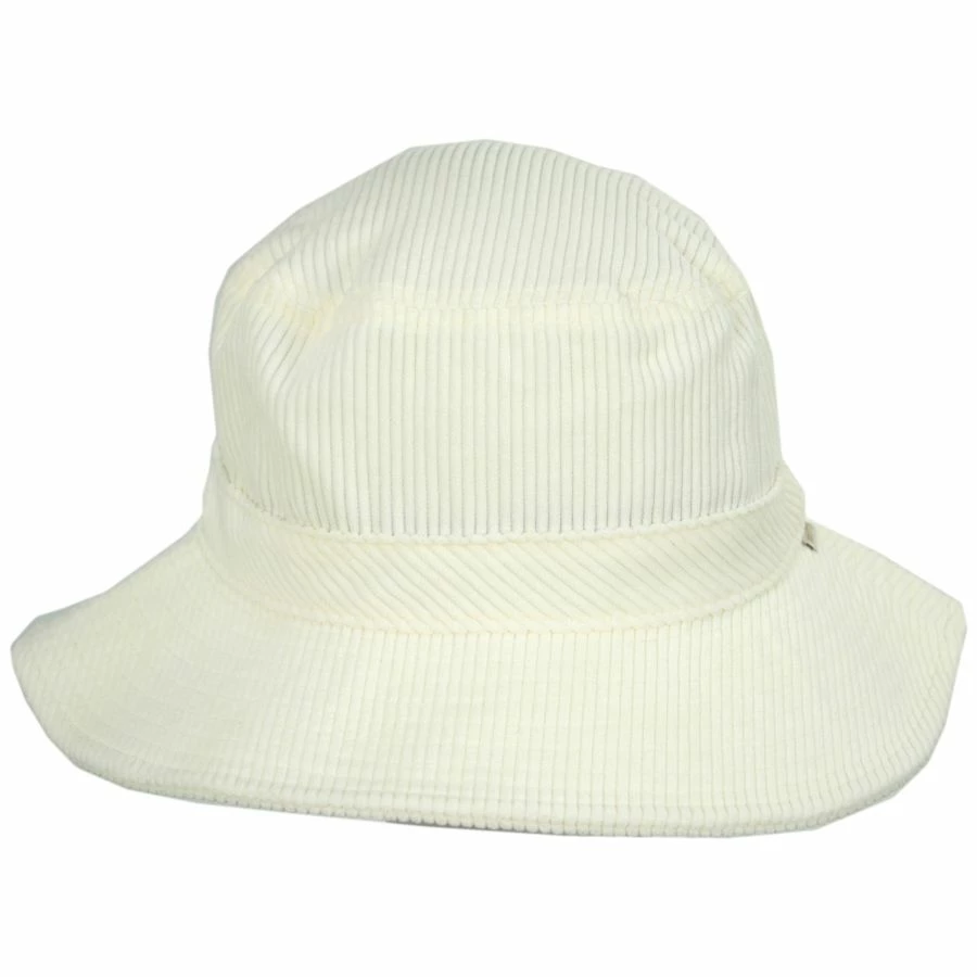 Brixton Hats Petra Corduroy Packable Bucket Hat - Off White 3 Brixton Hats Petra Corduroy Packable Bucket Hat - Off White