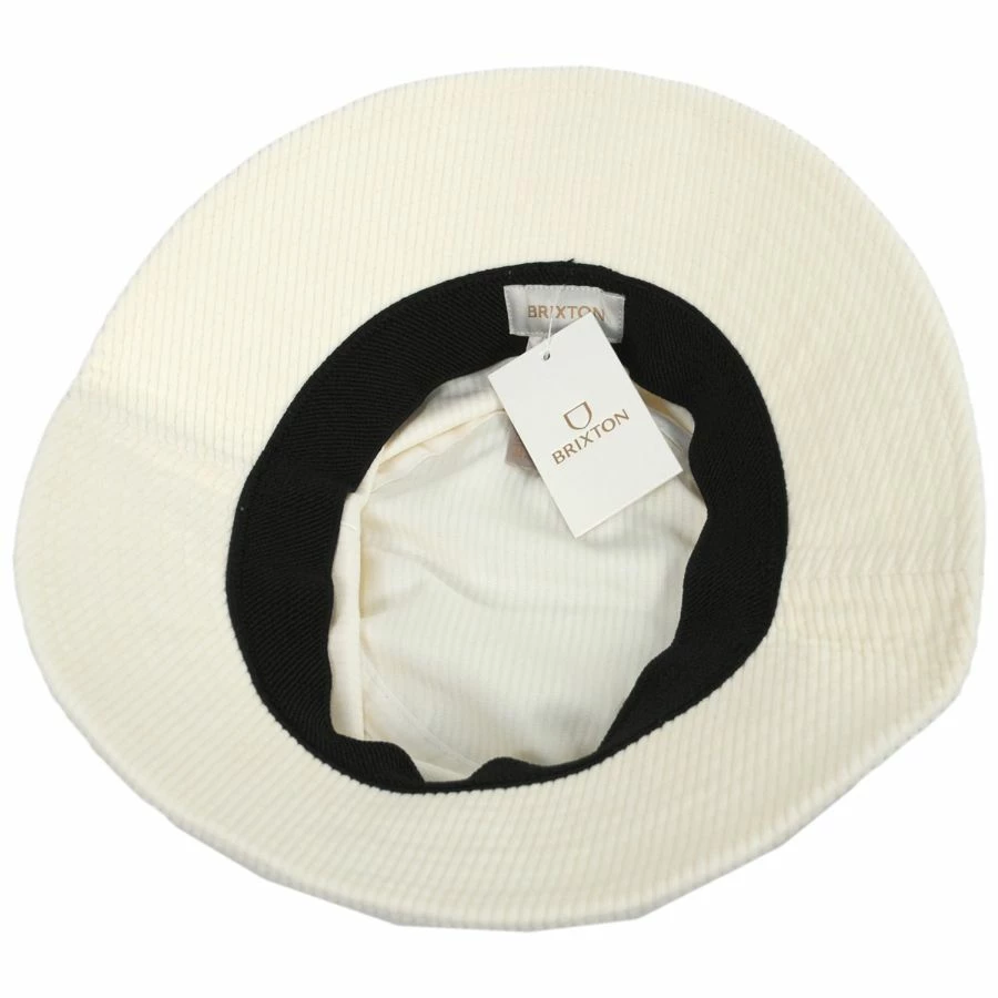 Brixton Hats Petra Corduroy Packable Bucket Hat - Off White 5 Brixton Hats Petra Corduroy Packable Bucket Hat - Off White - Image 3