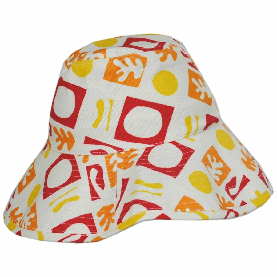 Lack Of Color Holiday Retro Cotton Bucket Hat - White/Red 4 Lack Of Color Holiday Retro Cotton Bucket Hat - White/Red - Image 2