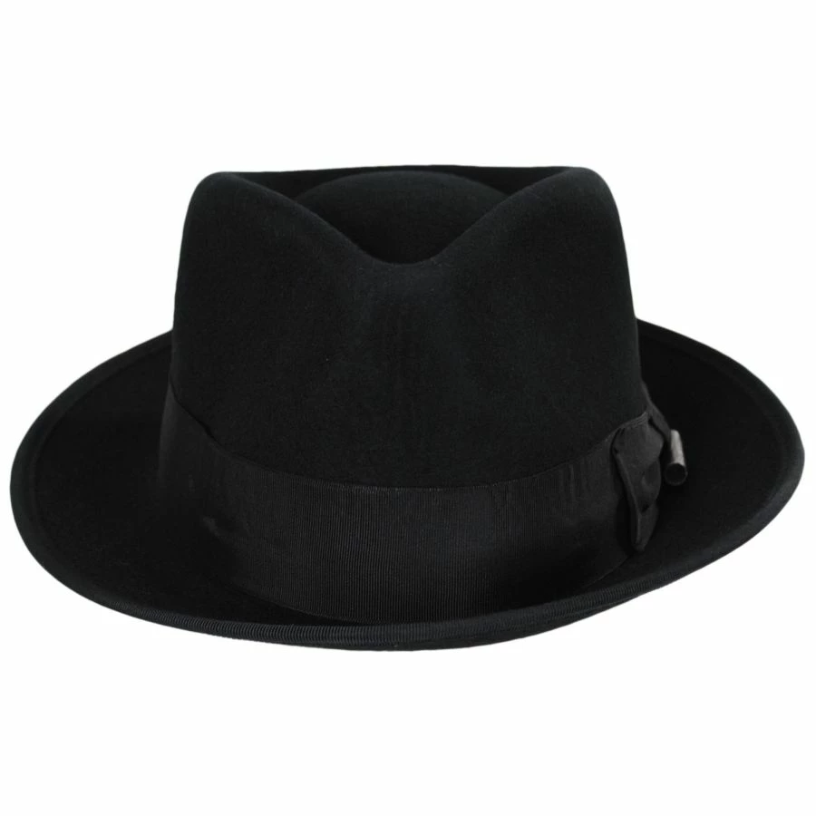 Brixton Hats Champ Wool Felt Fedora Hat 3 Brixton Hats Champ Wool Felt Fedora Hat