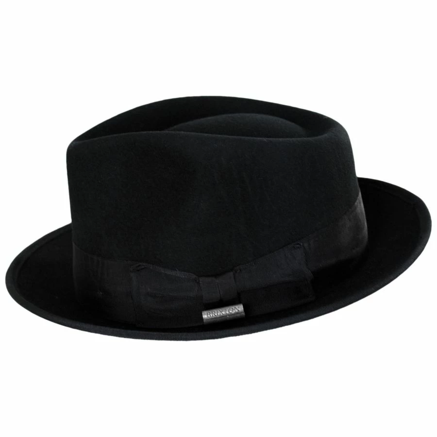 Brixton Hats Champ Wool Felt Fedora Hat 4 Brixton Hats Champ Wool Felt Fedora Hat - Image 2
