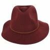 Brixton Hats Wesley Wool Felt Floppy Fedora Hat - Brick