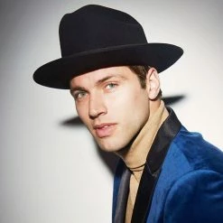 Bailey Architect Fur Felt Cattleman Western Hat - Black -Brixton Hats Shop 434648