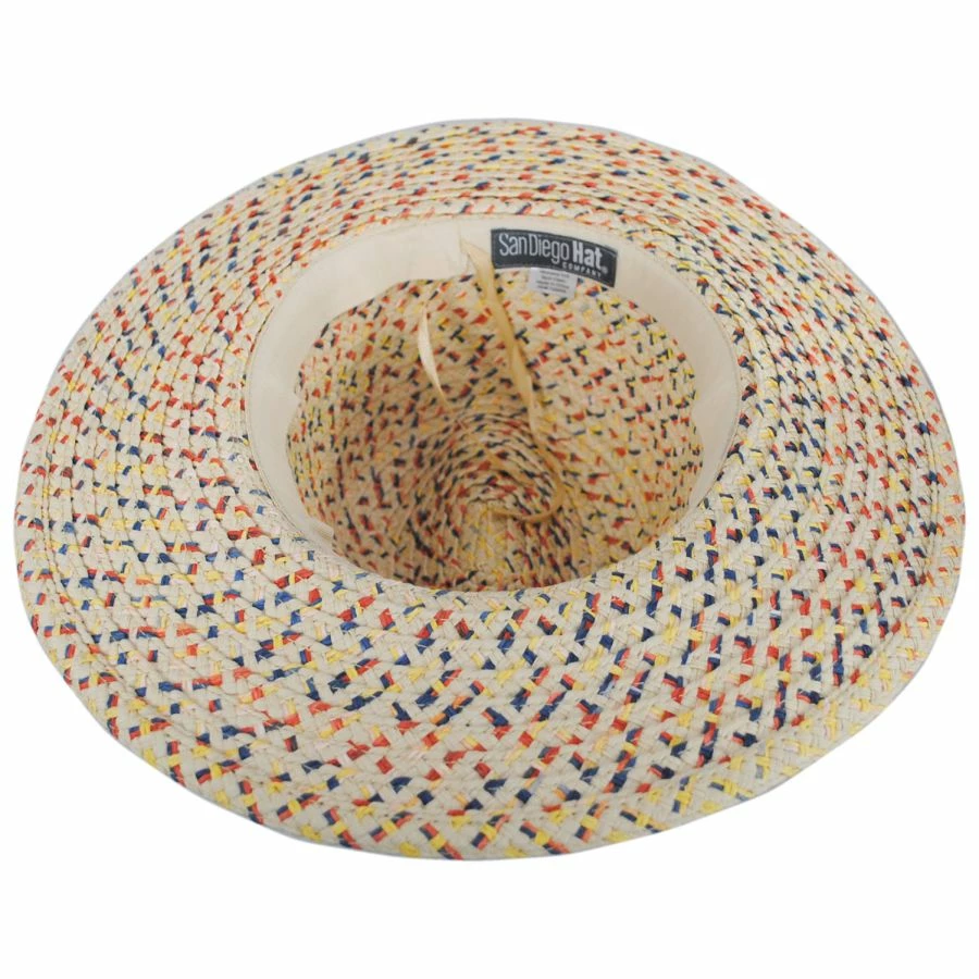 San Diego Hat Company Cheers Toyo Straw Fedora Hat 5 San Diego Hat Company Cheers Toyo Straw Fedora Hat - Image 3