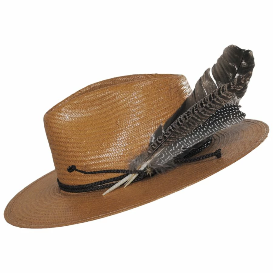 Stetson Juno Shantung Straw Fedora Hat 4 Stetson Juno Shantung Straw Fedora Hat - Image 2