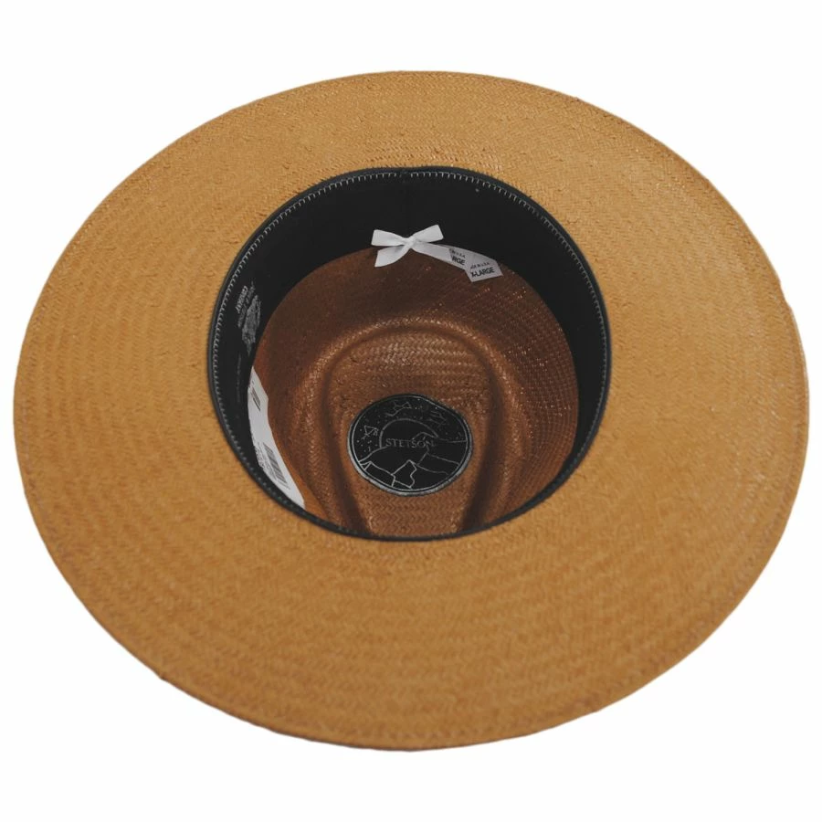 Stetson Juno Shantung Straw Fedora Hat 5 Stetson Juno Shantung Straw Fedora Hat - Image 3