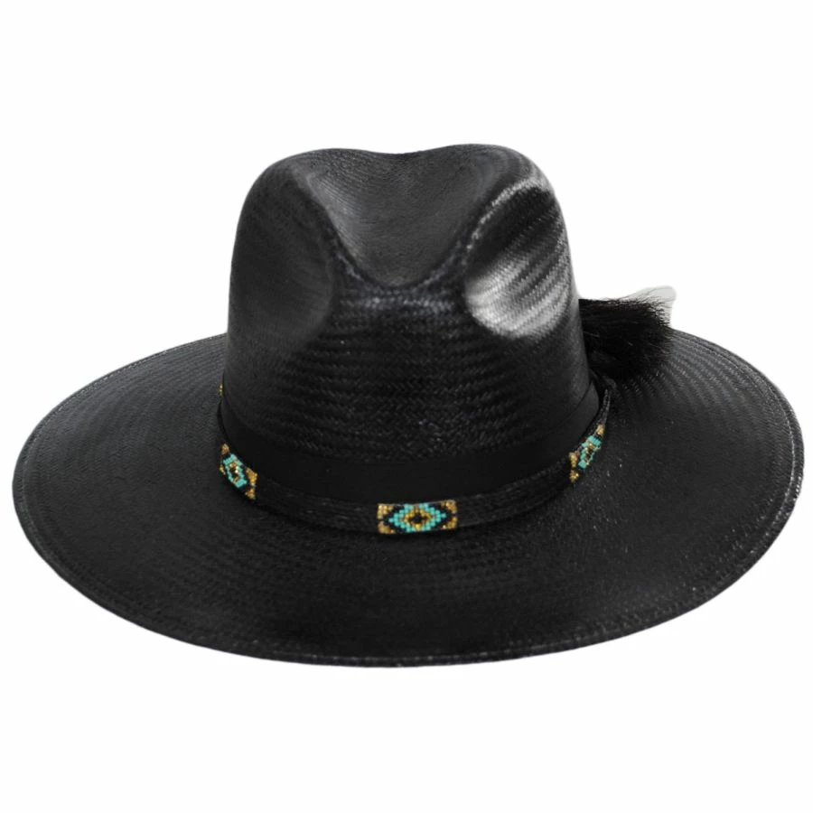 Stetson Helix Shantung Straw Fedora Hat 3 Stetson Helix Shantung Straw Fedora Hat