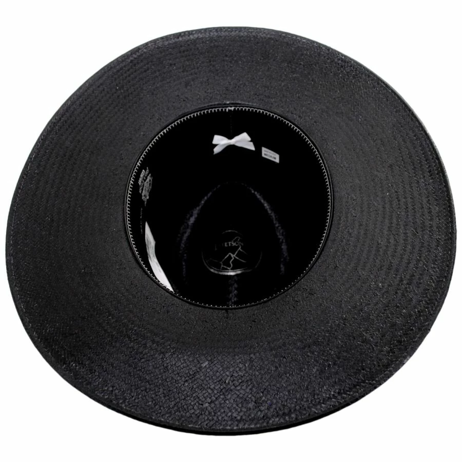 Stetson Helix Shantung Straw Fedora Hat 5 Stetson Helix Shantung Straw Fedora Hat - Image 3