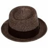 Bailey Waits Sewn Braid Straw Pork Pie Hat