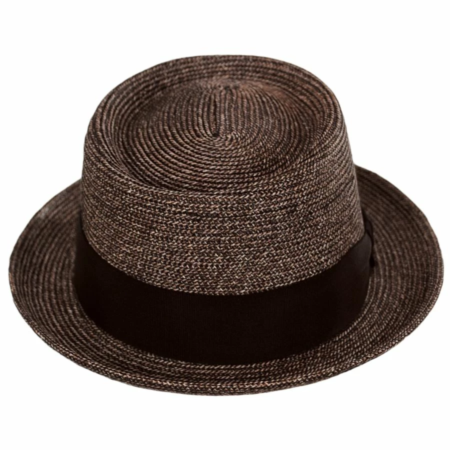 Bailey Waits Sewn Braid Straw Pork Pie Hat 3 Bailey Waits Sewn Braid Straw Pork Pie Hat