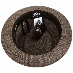 Bailey Waits Sewn Braid Straw Pork Pie Hat 7 Bailey Waits Sewn Braid Straw Pork Pie Hat -Brixton Hats Shop 438117