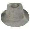 Stetson Linen Herringbone Trilby Fedora Hat 2 Stetson Linen Herringbone Trilby Fedora Hat -Brixton Hats Shop 440016