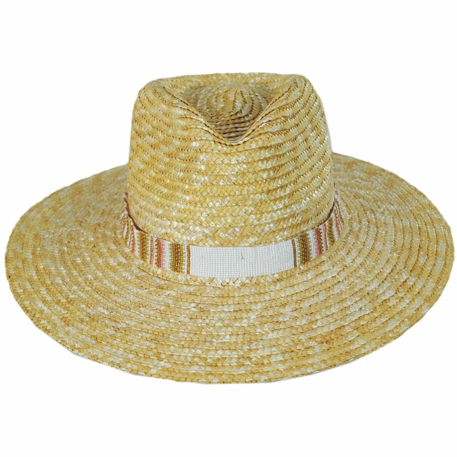 Nikki Beach Tulum Wheat Straw Fedora Hat 3 Nikki Beach Tulum Wheat Straw Fedora Hat
