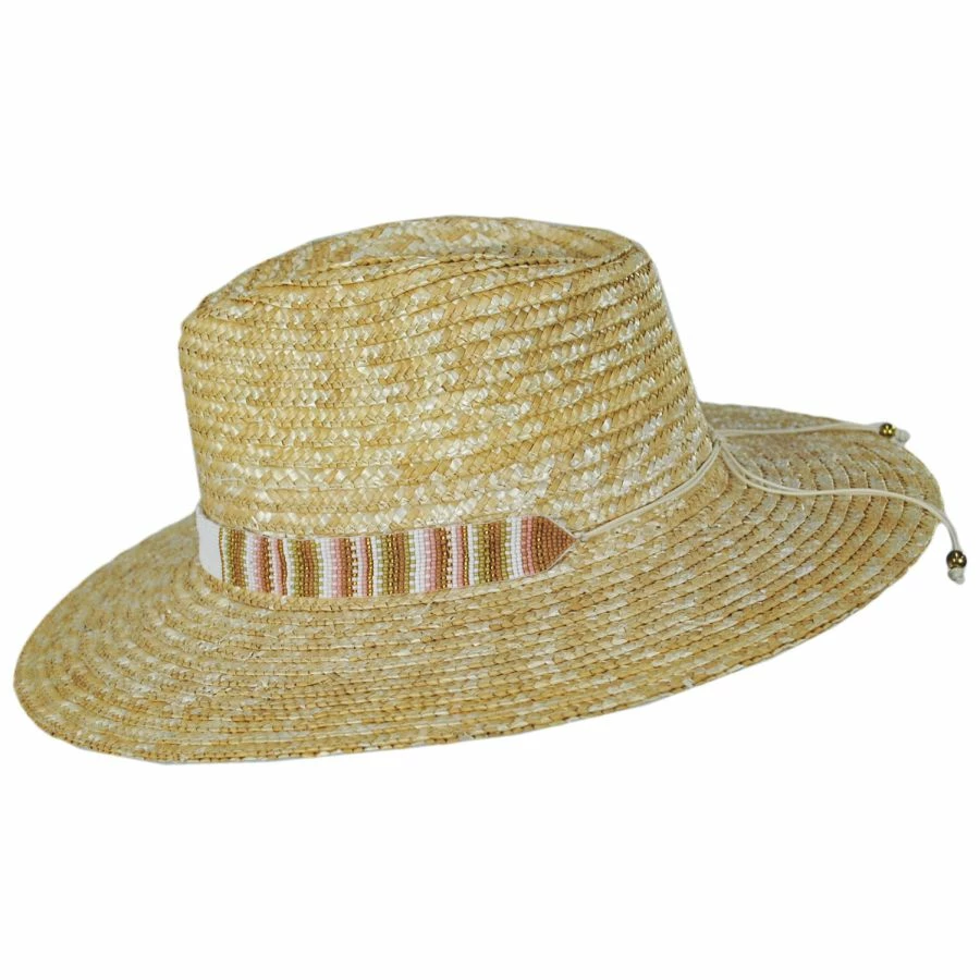 Nikki Beach Tulum Wheat Straw Fedora Hat 4 Nikki Beach Tulum Wheat Straw Fedora Hat - Image 2