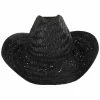 Brixton Hats Houston Rush Straw Cowboy Hat - Black -Brixton Hats Shop 440913