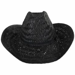 Brixton Hats Houston Rush Straw Cowboy Hat - Black