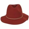 Brixton Hats Wesley Packable Wool Felt Fedora Hat - Orange