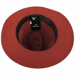 Brixton Hats Wesley Packable Wool Felt Fedora Hat - Orange 7 Brixton Hats Wesley Packable Wool Felt Fedora Hat - Orange -Brixton Hats Shop 441563