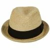 Jaxon Hats Oceanside Raffia Straw Fedora Hat -Brixton Hats Shop 442448