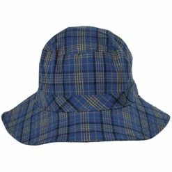 Brixton Hats Petra Packable Cotton Blend Plaid Bucket Hat