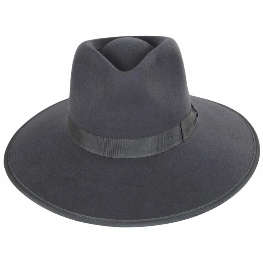 Brixton Hats Jo Wool Felt Rancher Fedora Hat 3 Brixton Hats Jo Wool Felt Rancher Fedora Hat