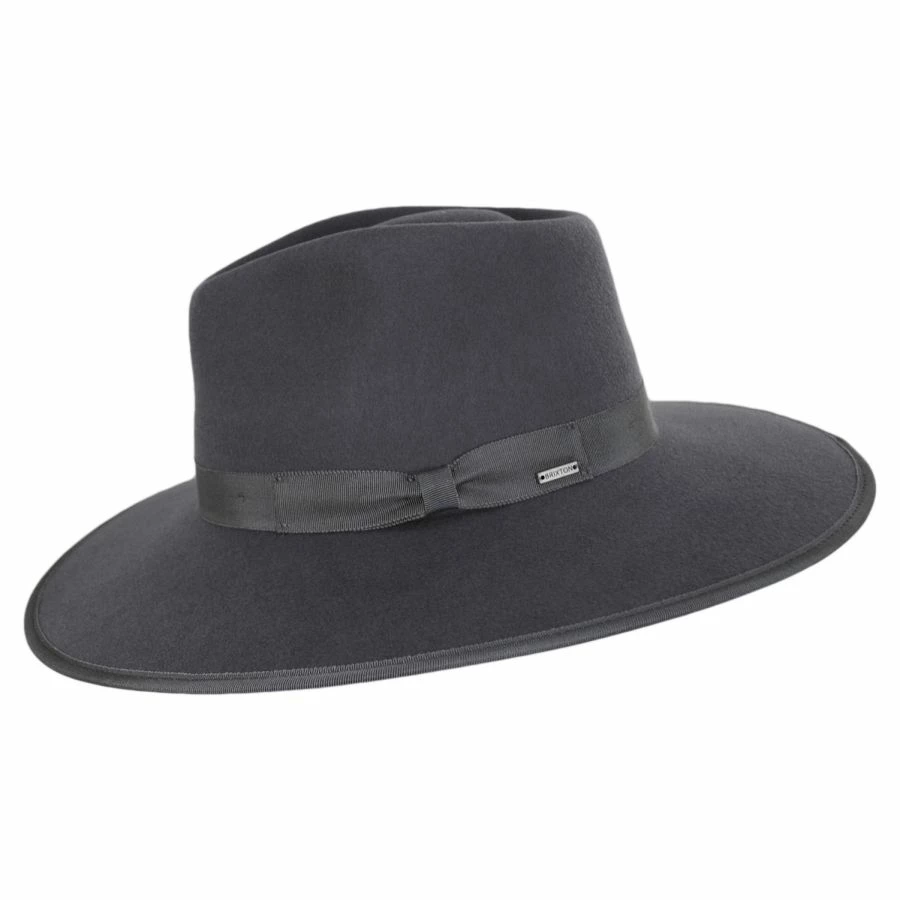 Brixton Hats Jo Wool Felt Rancher Fedora Hat 4 Brixton Hats Jo Wool Felt Rancher Fedora Hat - Image 2