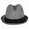 Capas Headwear Soho Poly Braid Stingy Brim Fedora Hat