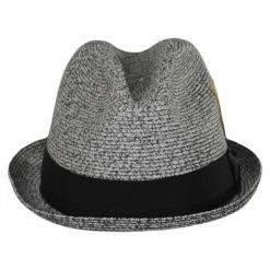 Capas Headwear Soho Poly Braid Stingy Brim Fedora Hat