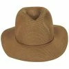 Brixton Hats Wesley Braided Toyo Straw Fedora Hat - Copper -Brixton Hats Shop 443783