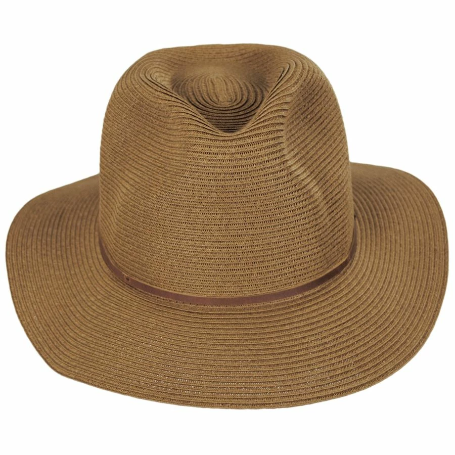 Brixton Hats Wesley Braided Toyo Straw Fedora Hat - Copper 3 Brixton Hats Wesley Braided Toyo Straw Fedora Hat - Copper
