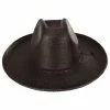 Brixton Hats Sedona Reserve Palm Straw Cowboy Hat - Dark Brown