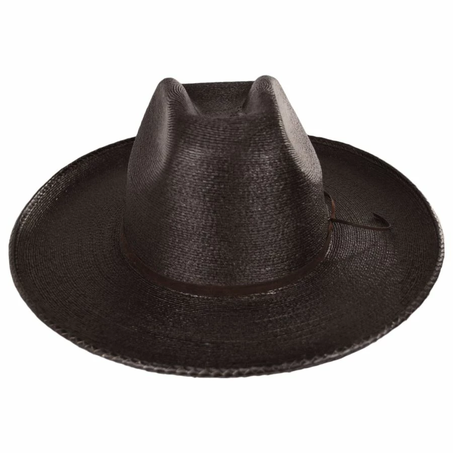 Brixton Hats Sedona Reserve Palm Straw Cowboy Hat - Dark Brown 3 Brixton Hats Sedona Reserve Palm Straw Cowboy Hat - Dark Brown