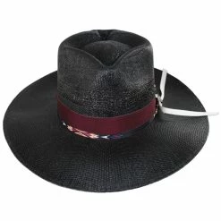 Biltmore Vintage Couture Spade Bangora Shantung Straw Fedora Hat