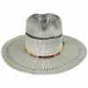 Biltmore Vintage Couture Flush Bangora Shantung Straw Fedora Hat
