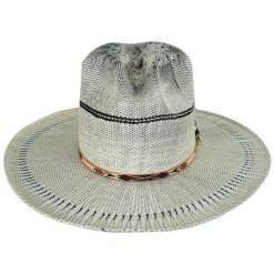Biltmore Vintage Couture Flush Bangora Shantung Straw Fedora Hat