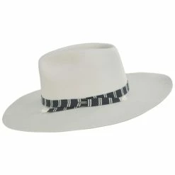 Brixton Hats Leigh Wool Felt Wide Brim Fedora Hat - Off White -Brixton Hats Shop 446679