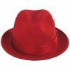Stacy Adams Crushable Wool Felt Fedora Hat -Brixton Hats Shop 447125