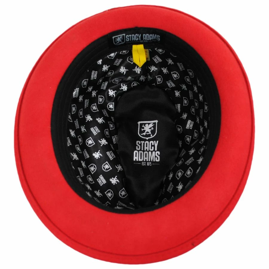 Stacy Adams Crushable Wool Felt Fedora Hat 5 Stacy Adams Crushable Wool Felt Fedora Hat - Image 3