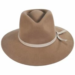 Brixton Hats Joanna Packable Wool Felt Fedora Hat - Desert