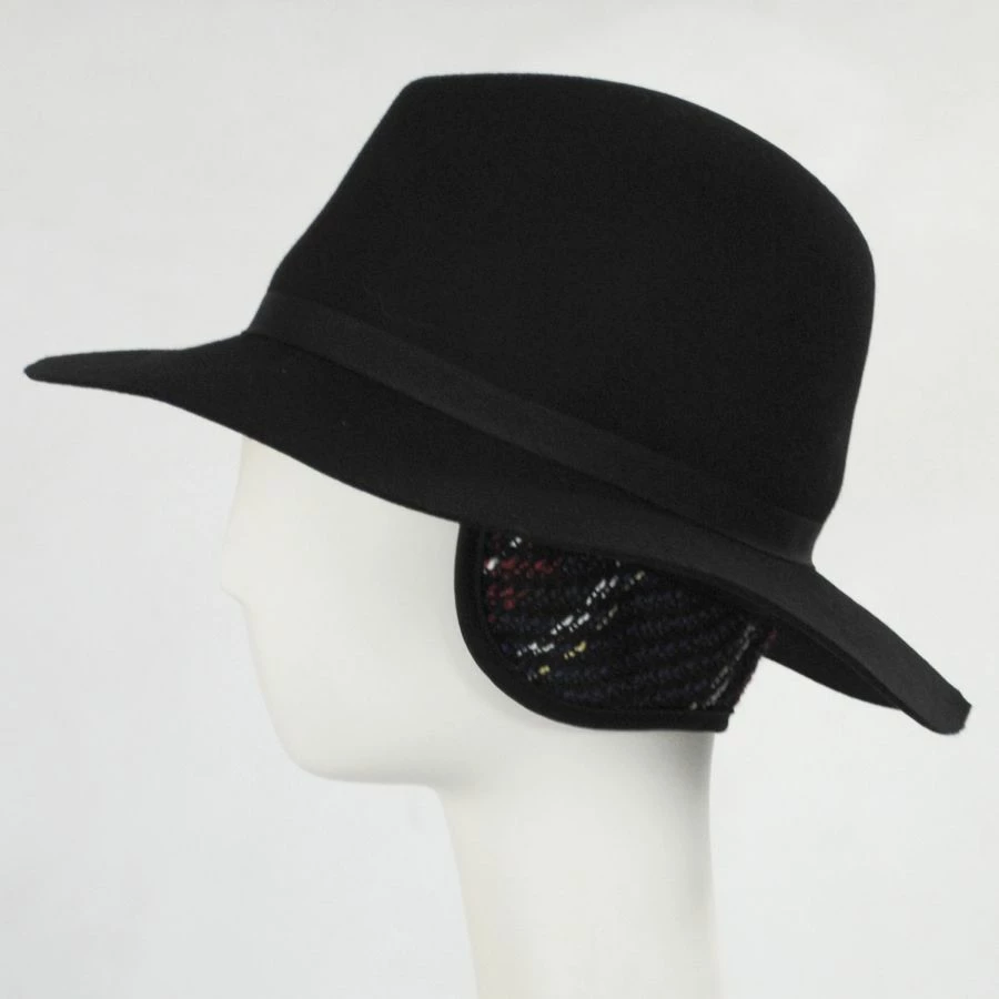 Scala Xenia Wool Felt Earflap Safari Fedora Hat 5 Scala Xenia Wool Felt Earflap Safari Fedora Hat - Image 3