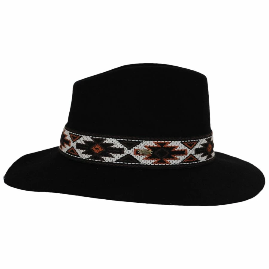 Scala Dona Wool Felt Safari Fedora Hat 4 Scala Dona Wool Felt Safari Fedora Hat - Image 2