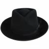 Scala Puebla Wool Felt Fedora Hat - Black