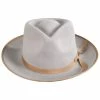 Scala Puebla Wool Felt Fedora Hat - Silverbelly