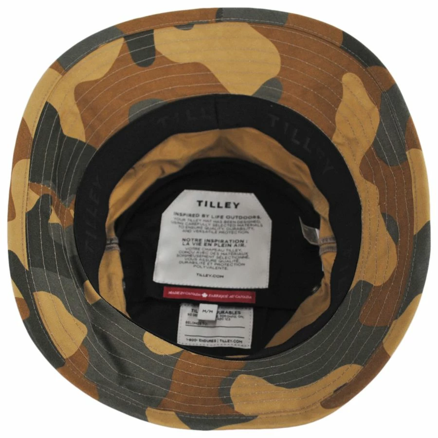 Tilley Endurables Waxed Cotton Camo Bucket Hat 5 Tilley Endurables Waxed Cotton Camo Bucket Hat - Image 3